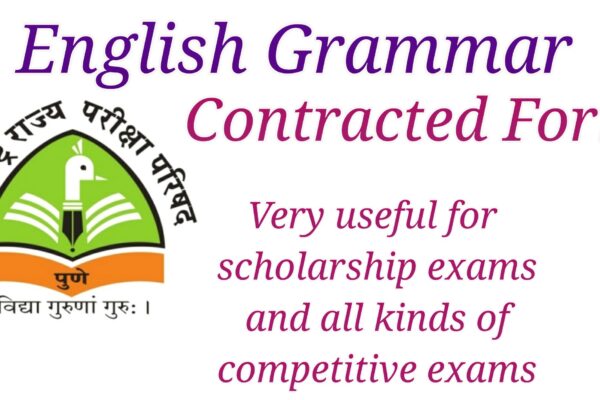 Scholarship Exam | 5th Class | English Grammar | Contracted Form |
